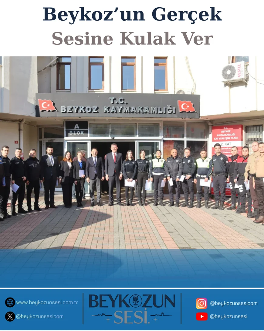 Beykoz’da Görev Yapan Emniyet Personeline Başarı Belgeleri Törenle Takdim Edildi