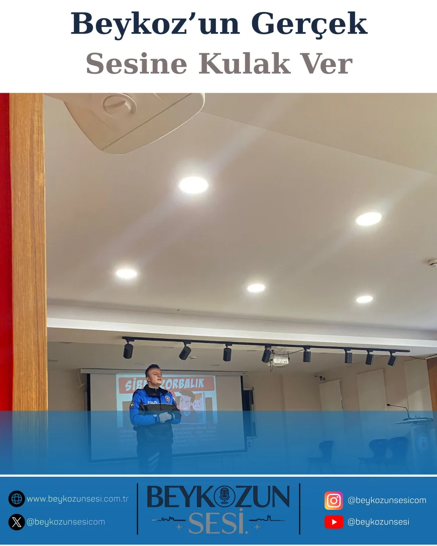BEYKOZ’DA GELECEĞE ATILAN GÜVENLİ ADIMLAR PROJESİ KAPSAMINDA ÖĞRENCİLERE SEMİNER DÜZENLENDİ