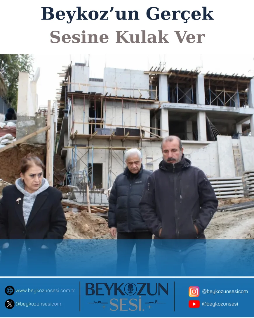 Kanlıca Ortaokulu İnşaatı Yerinde İncelendi Eğitim Altyapısı Beykoz’da Güçleniyor