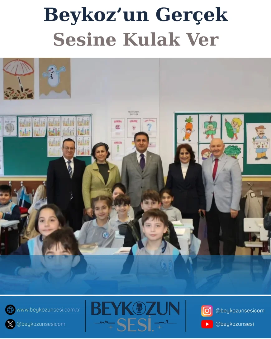 İstanbul İl Millî Eğitim Müdürü Murat Mücahit Yentür Beykoz’da Defterdar Mehmet Bey İlkokulu’nu ziyaret etti