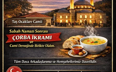 Beykoz MHP İlçe Teşkilatı’ndan Vefa Buluşması Hüseyin Ketenci’nin Babası ve Tüm Geçmişler İçin Sabah Namazında Dua Edilecek