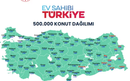 500 Bin Konutluk TOKİ Projesinde Türkiye Genelinde 81 İlin Konut Sayıları Netleşti