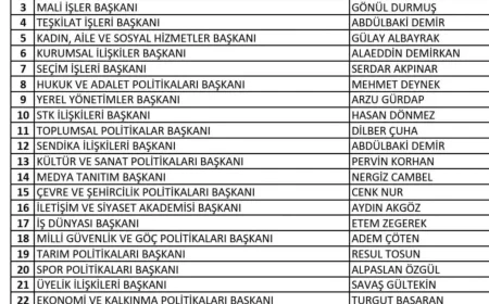 İYİ Parti Beykoz İlçe Teşkilatında Yeni Dönem Başladı Akif Taşdemir Onaylı Divan Kurulu Görev Dağılımı Netleşti