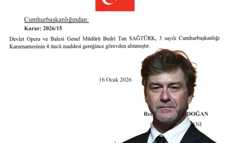 Devlet Opera ve Balesi Genel Müdürü Tan Sağtürk Görevden Alındı Cumhurbaşkanlığı Kararı Resmî Gazete’de Yayımlandı