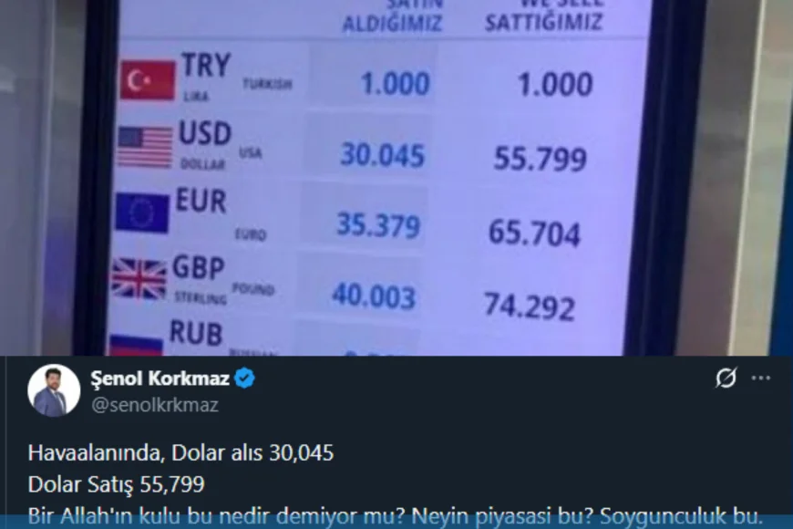 DEVA Partisi Beykoz İlçe Başkanı Şenol Korkmaz: “Havalimanındaki Döviz Kuru Soygunculuktur Bunu Denetleyen Yok mu”