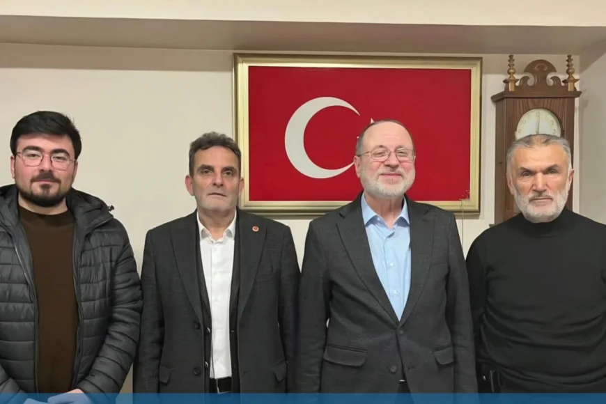 Saadet Partisi Beykoz İlçe Başkanı Hakan Gökçan’dan geçmiş dönem başkanı Hüseyin Yaman’a vefa ziyareti