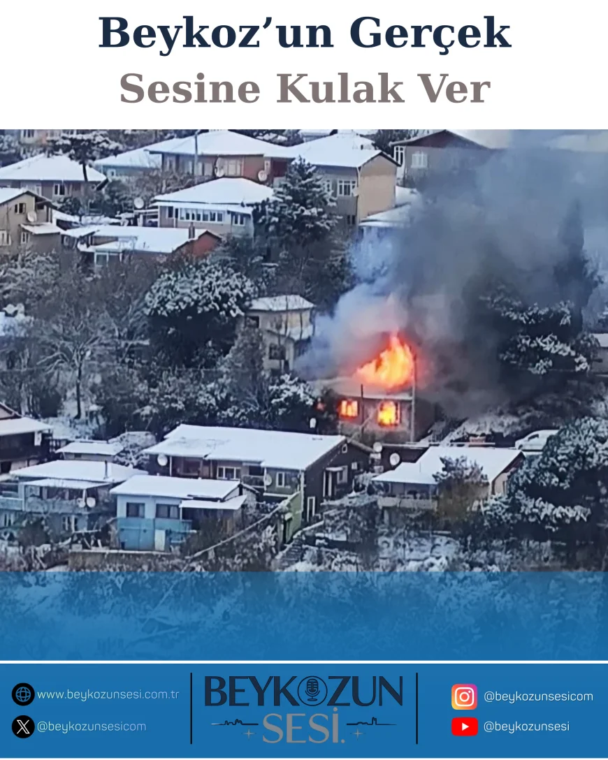 Beykoz’da Yılın İlk Yangını Harmantepe Mahallesi’nde: Metruk Yapıda Alevler Korkuttu