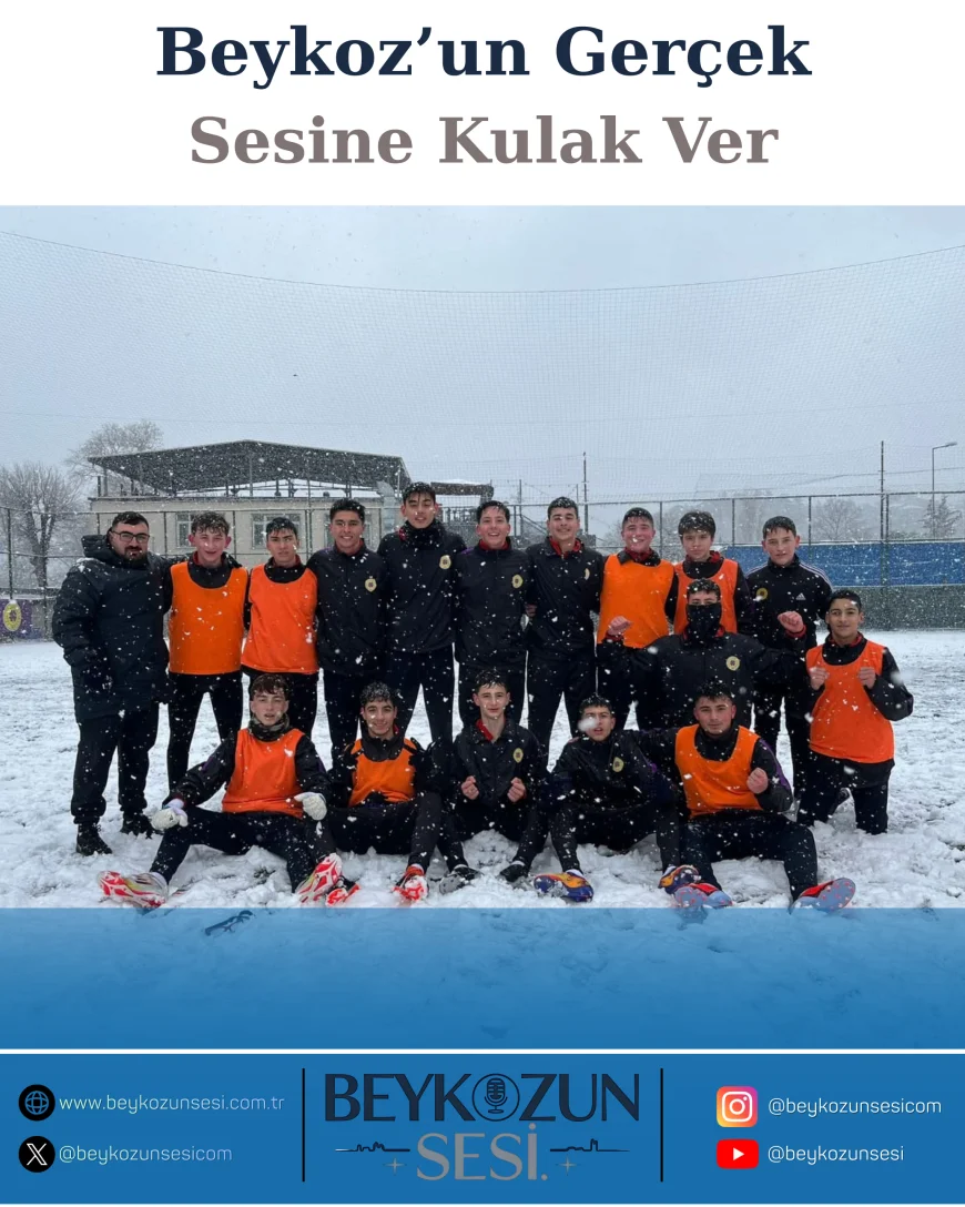 Çubukluspor U15 Takımı Beykoz’da Yoğun Kar Yağışına Rağmen Sahaya İndi Azimleri Takdir Topladı