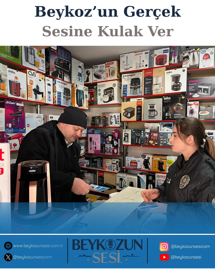 Beykoz’da Dijital Güvenlik ve KADES Seferberliği Esnaf ve Vatandaşa Anlatıldı