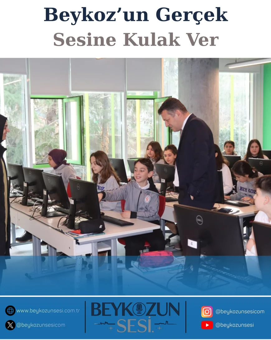 Beykoz Kaymakamı Dr. Fatih Ürkmezer Beykoz Koç Ortaokulu’nu Ziyaret Etti Eğitim Çalışmaları Yerinde İncelendi