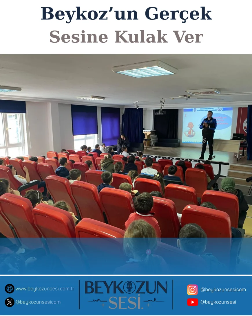Beykoz İlçe Emniyet Müdürlüğü “Geleceğe Atılan Güvenli Adımlar Projesi” Kapsamında Fatinhoca İlkokulu’nda Öğrencilere Bilgilendirme Semineri Düzenledi