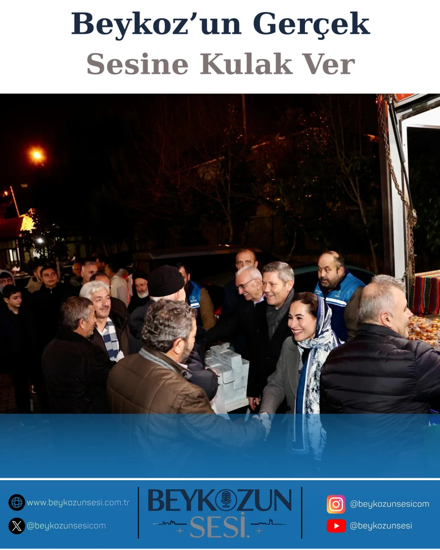 Beykoz Belediye Başkan Vekili Özlem Vural Gürzel Miraç Kandilinde Camilerde Vatandaşlarla Buluştu