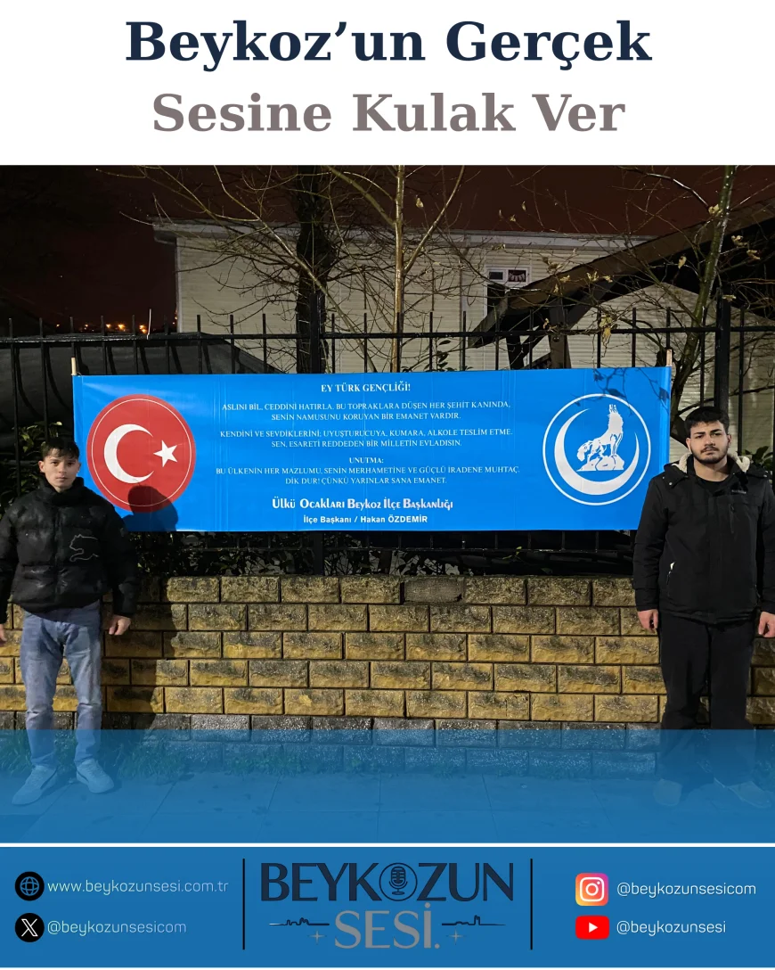 Beykoz Ülkü Ocakları Gençlere Uyarıda Bulundu “Bağımlılığa Teslim Olma Geleceğine Sahip Çık”