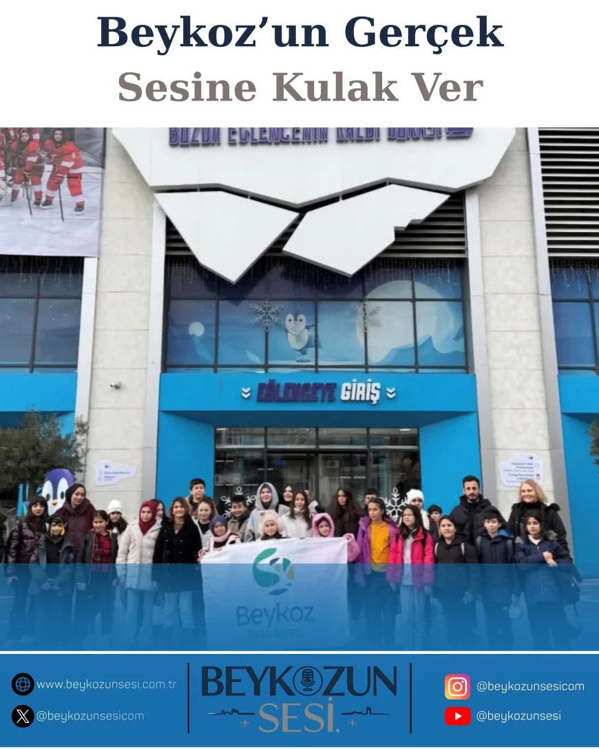 Beykoz Belediyesi Sömestir Tatilinde Çocukları Buz Adası’nda Buluşturdu İlk Buz Pateni Deneyimi Büyük İlgi Gördü