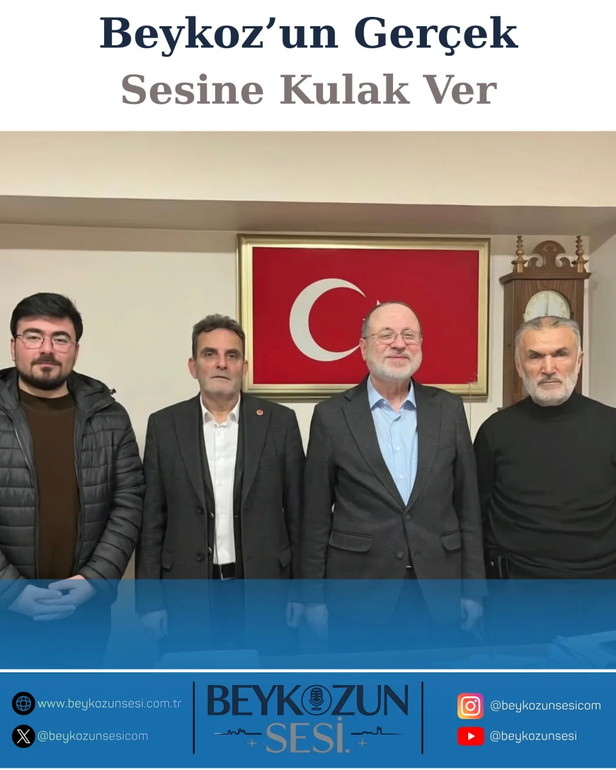 Saadet Partisi Beykoz İlçe Başkanı Hakan Gökçan’dan geçmiş dönem başkanı Hüseyin Yaman’a vefa ziyareti