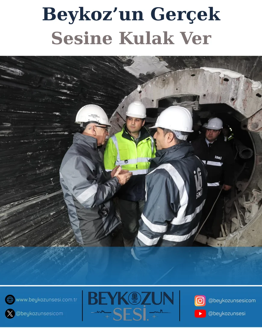 İSKİ Genel Müdür Vekili Vahit Doğan Beykoz’da İnceledi: “Mahmutşevketpaşa Atık Su Tüneli Riva Deresi’ni Koruyacak”