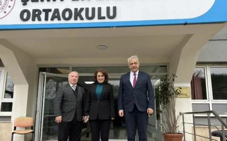 Şehit Er Ersin Güner Ortaokulu’na Anlamlı Ziyaret: Eğitim Çalışmaları ve Manevi Değerler Ele Alındı