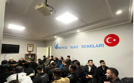 Beykoz Ülkü Ocakları Asrın Felaketinde Hayatını Kaybedenler ve Aziz Şehitler İçin Kur’an-ı Kerim Okuttu