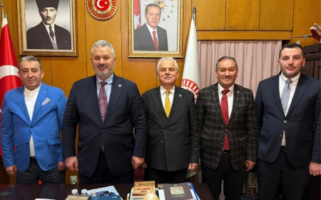 Beykoz’un Yerel Siyasi Gündemi TBMM’de Masaya Yatırıldı Beykoz Heyetinden Prof Dr Nazım Elmas’a Ziyaret