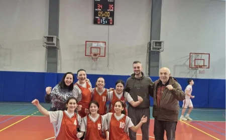 Paşabahçe Ahmet Ferit İnal Anadolu Lisesi Kız Basketbol Takımı İstanbul Şampiyonu Oldu