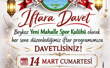 Beykoz Yeni Mahalle Spor Kulübü Geleneksel İftar Buluşmasıyla Mahalle Sakinlerini Aynı Sofrada Buluşturuyor
