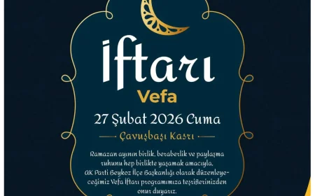 AK Parti Beykoz İlçe Başkanı Özkan Ayduğan: “Ramazan’da Aynı Sofrada Buluşacağız”