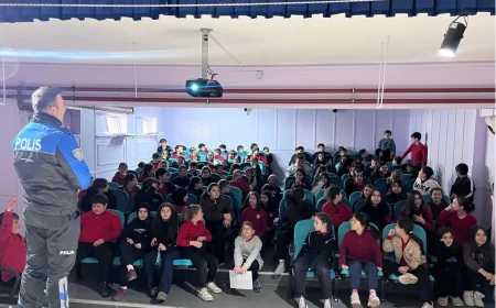 Beykoz İlçe Emniyet Müdürlüğü Öğrencilere Güvenli İnternet ve Akran Zorbalığı Semineri Verdi