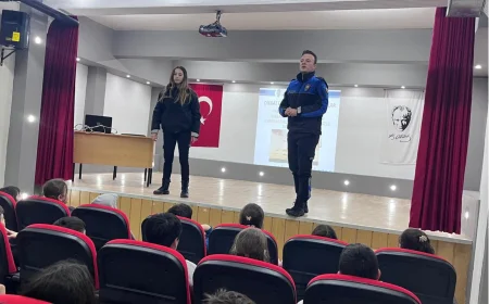 Beykoz İlçe Emniyet Müdürlüğü Geleceğe Atılan Güvenli Adımlar Projesiyle Öğrencilere Farkındalık Semineri Düzenledi