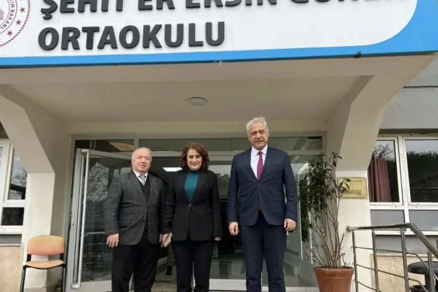 Şehit Er Ersin Güner Ortaokulu’na Anlamlı Ziyaret: Eğitim Çalışmaları ve Manevi Değerler Ele Alındı