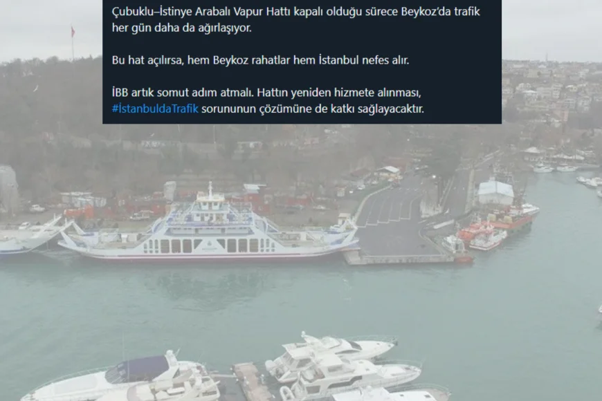 Özlem Vural Gürzel: “Çubuklu–İstinye Arabalı Vapur Hattı açılırsa Beykoz rahatlar İstanbul nefes alır”