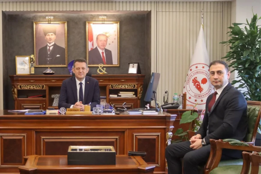 BEYKOZ İLÇE EMNİYET MÜDÜRÜ CEMAL ÜNLÜ’DEN KAYMAKAM FATİH ÜRKMEZER’E RESMİ ZİYARET