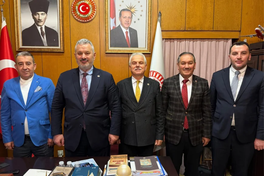 Beykoz’un Yerel Siyasi Gündemi TBMM’de Masaya Yatırıldı Beykoz Heyetinden Prof Dr Nazım Elmas’a Ziyaret