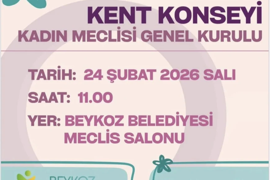 Beykoz Kent Konseyi Kadın Meclisi 2. Birleşim Toplantısı İçin Kadınlara Çağrı: “Sesinizi Birlikte Güçlendirelim”