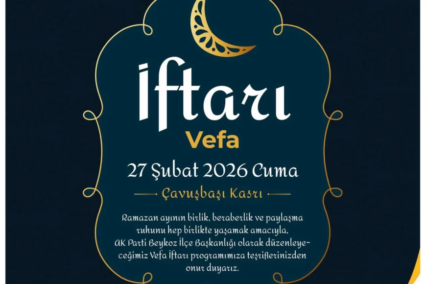 AK Parti Beykoz İlçe Başkanı Özkan Ayduğan: “Ramazan’da Aynı Sofrada Buluşacağız”