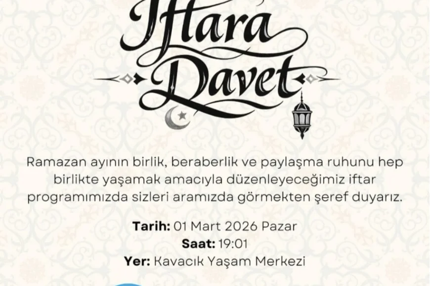 Ülkü Ocakları Beykoz İlçe Başkanlığı 1 Mart’ta Kavacık’ta Büyük İftar Programı Düzenleyecek