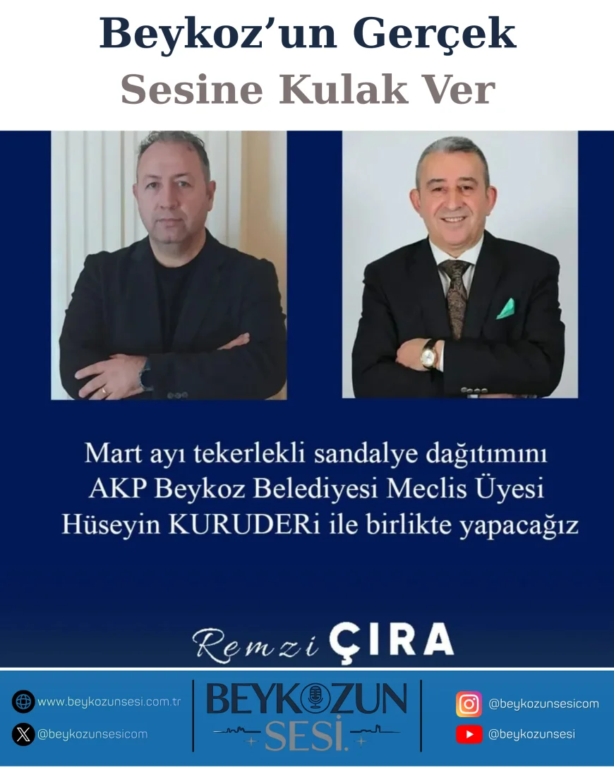 Beykoz’da İyilik Köprüleri Güçleniyor Remzi Çıra ve Hüseyin Kuruderi Mart Ayında Engelleri Aşma Seferberliğiyle Vatandaşlara Destek Sağlayacak