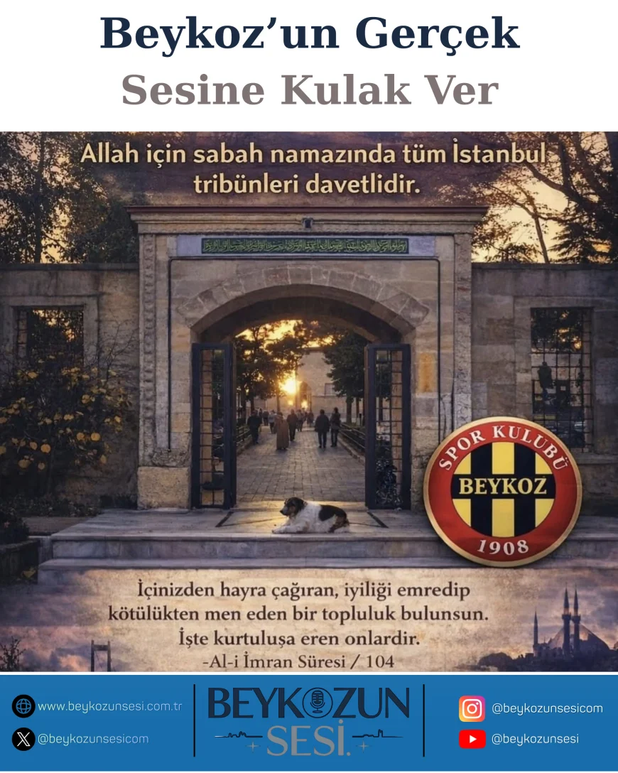 Beykoz’daki Hz. Yuşa Camii’nden İstanbul’a seher vakti daveti sabah namazında manevi buluşma çağrısı