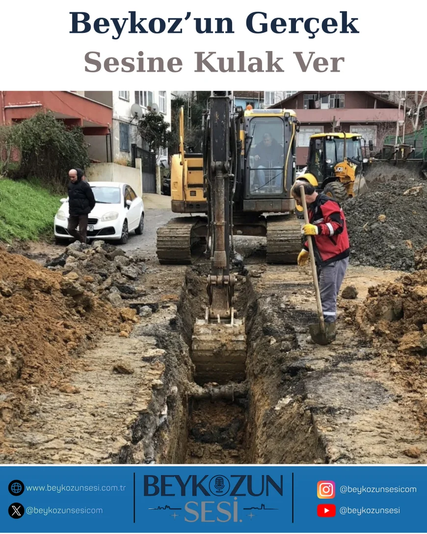 İncirköy Okumuş Sokak’ta Altyapı Hamlesi: Beykoz Belediyesi Yağmur Suyu Kanal Çalışmalarını Sürdürüyor