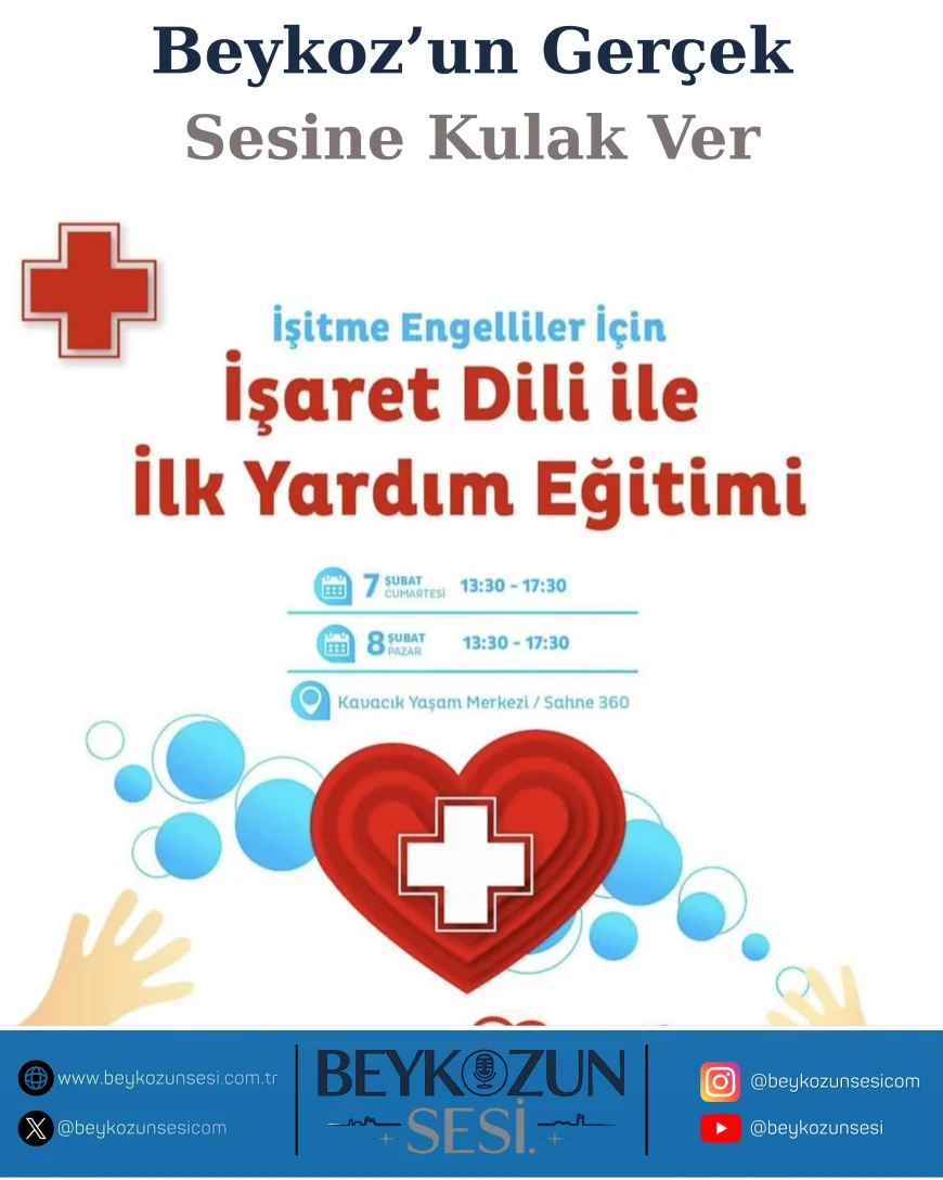 Beykoz Kent Konseyi Engelli Meclisi’nden İşitme Engellilere Özel İlk Yardım Eğitimi