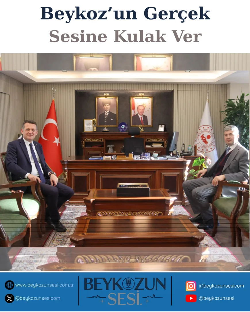 İstanbul Vali Yardımcısı Okan Leblebicier Beykoz Kaymakamı Dr Fatih Ürkmezer’i Ziyaret Etti İlçeye Yönelik Çalışmalar ve Kamu Hizmetlerini Görüştü
