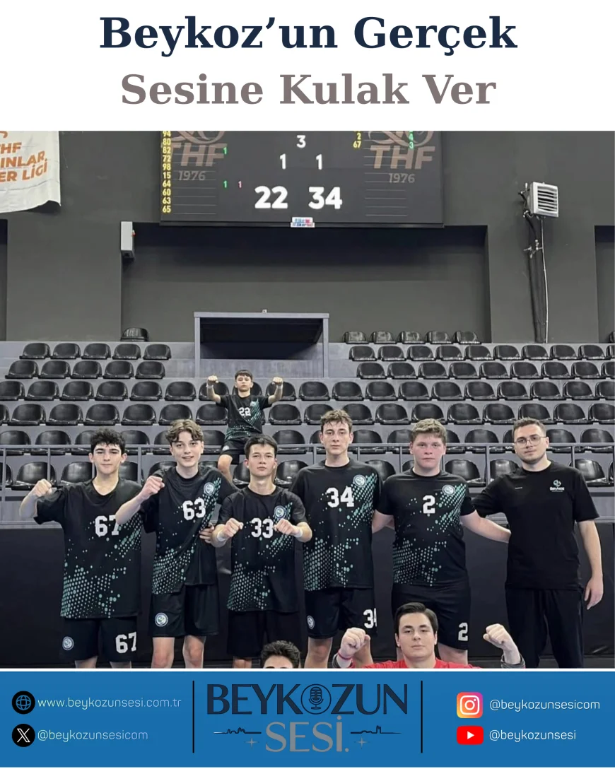 Beykoz Belediyesi Hentbol Küçük Takımı Beşiktaş Karşısında 34-22’lik Farklı Galibiyetle Göz Doldurdu