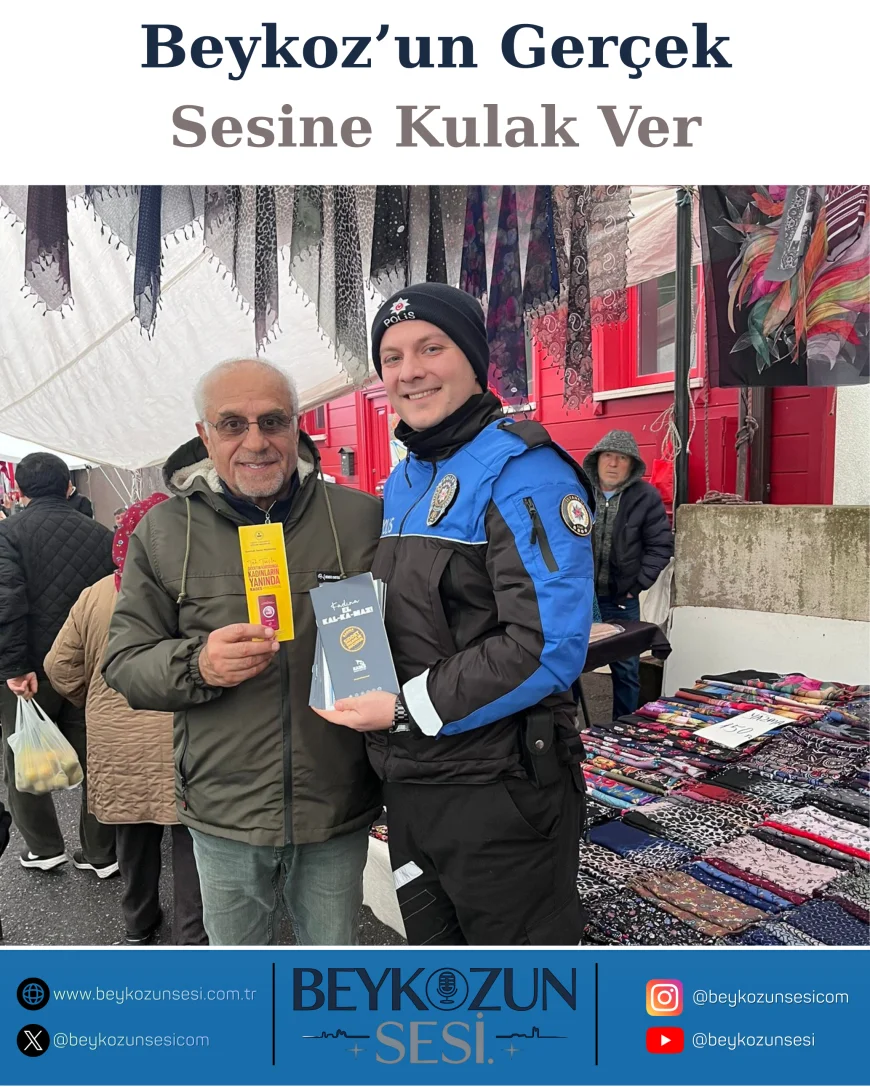 Beykoz’da Dijital Güvenlik ve KADES Seferberliği Esnaf ve Vatandaşlara Yerinde Bilgilendirme Yapıldı