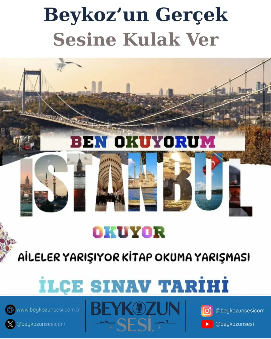 “Ben Okuyorum İstanbul Okuyor” Projesi Kapsamında Aileler Kitap Okuma Yarışması Beykoz’da 17 Şubat’ta Düzenlenecek