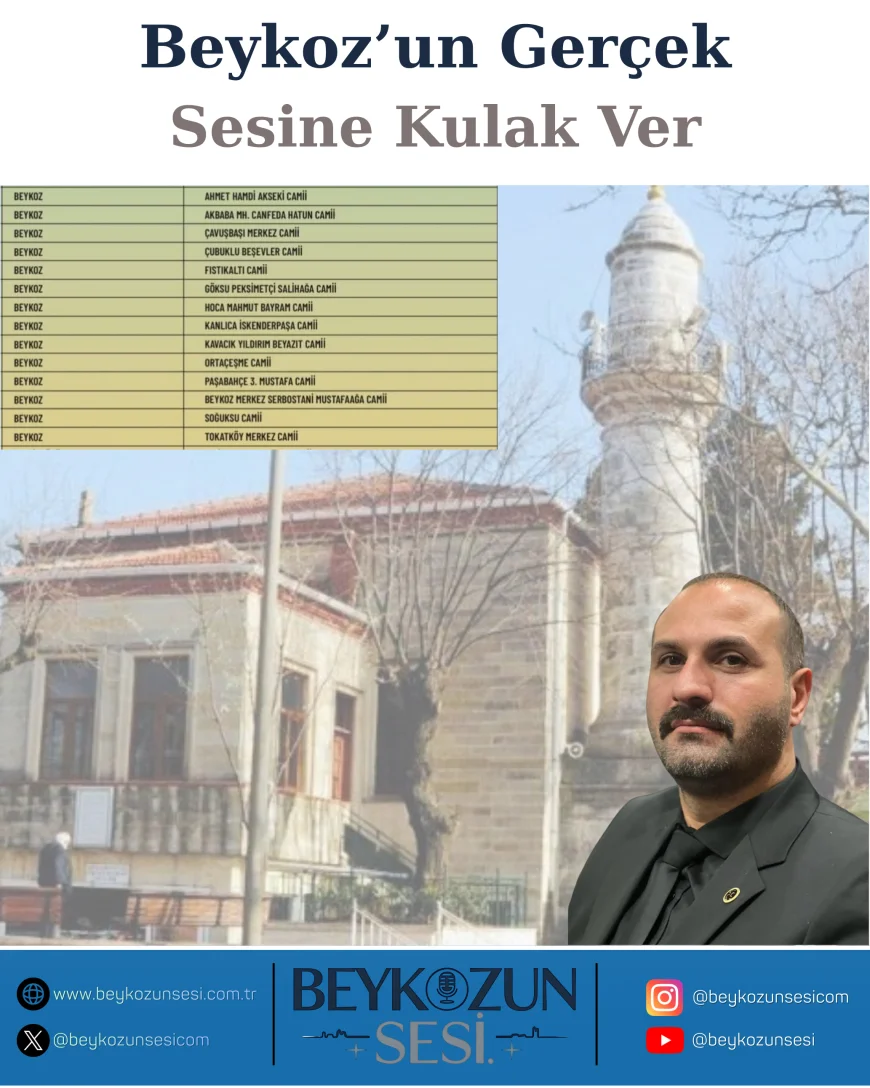 MHP Beykoz İlçe Başkan Yardımcısı Ahmet Baygın: “Yuşa Tepesi Camii Ramazan’da 7/24 Açık Olmalıdır”