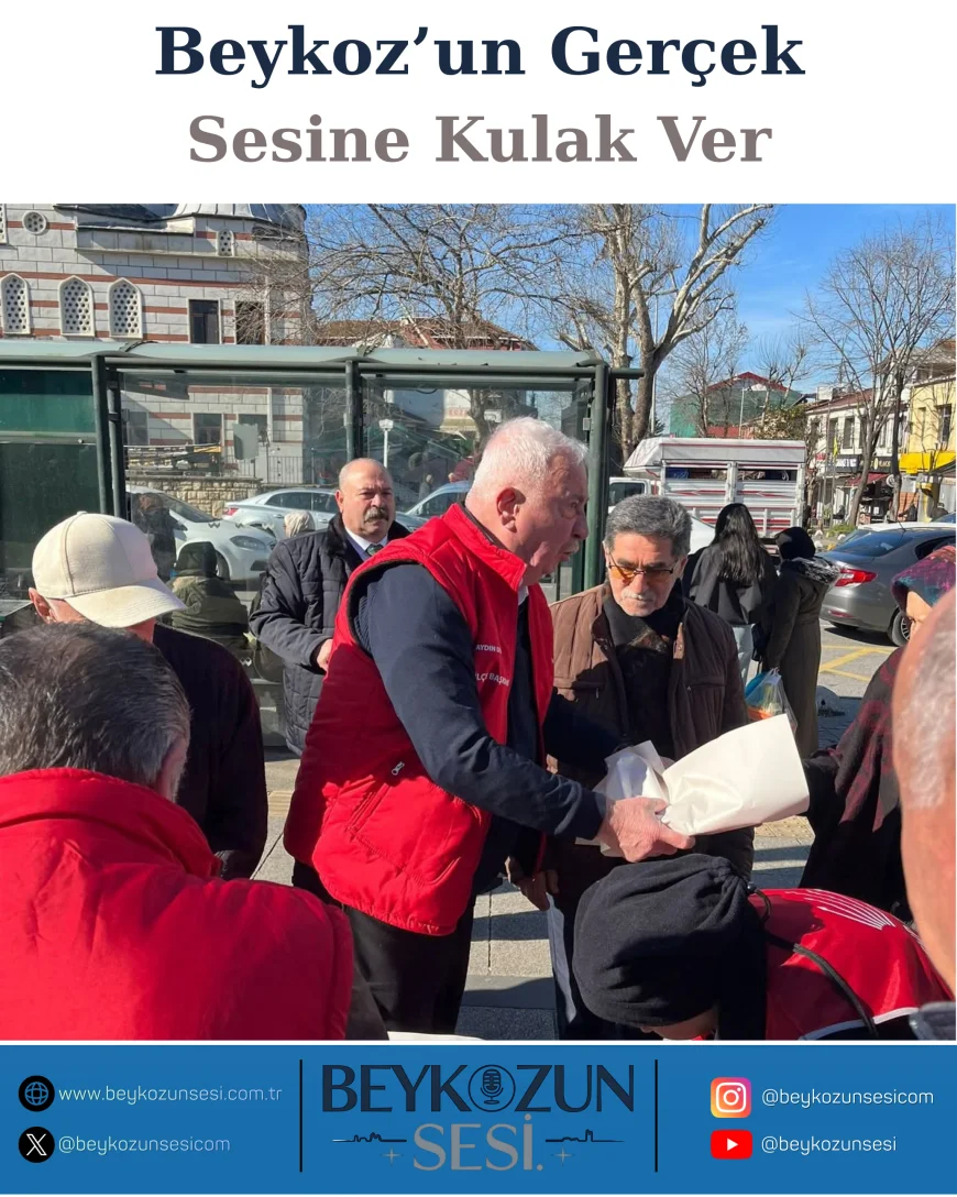 CHP Beykoz İlçe Başkanlığı Ramazan Dayanışması Kapsamında Paşabahçe ve İncirköy’de Vatandaşlara Pide Dağıttı
