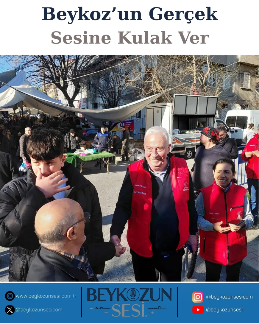 CHP Beykoz İlçe Başkanı Aydın Düzgün: “Dayanışmayı Sokakta Büyütüyoruz” Kavacık Pazarında Ramazan Pidesi İkramı