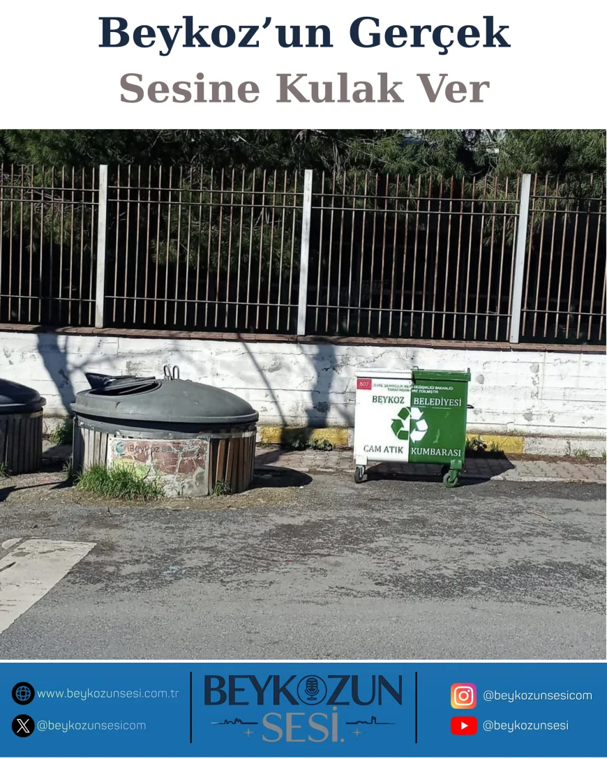 Beykoz Belediyesi Cam Atık Kumbaralarını İlçenin Farklı Noktalarına Yerleştirdi Geri Dönüşüm Altyapısı Güçleniyor