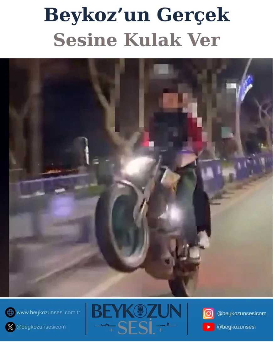 Beykoz’da Trafikte Akrobatik Hareket Yapan Motosikletlilere Yüksek Ceza: “Görevlilerin Üzerine Sürdü”