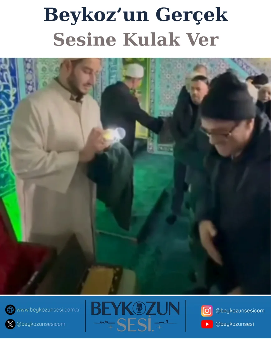 Gümüşsuyu Bağlık Camii’nde Gençlerle Teravih Namazı ve Sakal-ı Şerif Ziyareti Yoğun İlgi Gördü