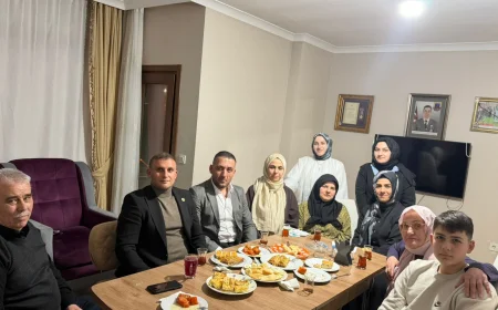 MHP Beykoz İlçe Başkanı Emre Çömlekçi Şehit Jandarma Uzman Onbaşı Kemal Zeren’in Ailesiyle Ramazan Sofrasında Buluştu
